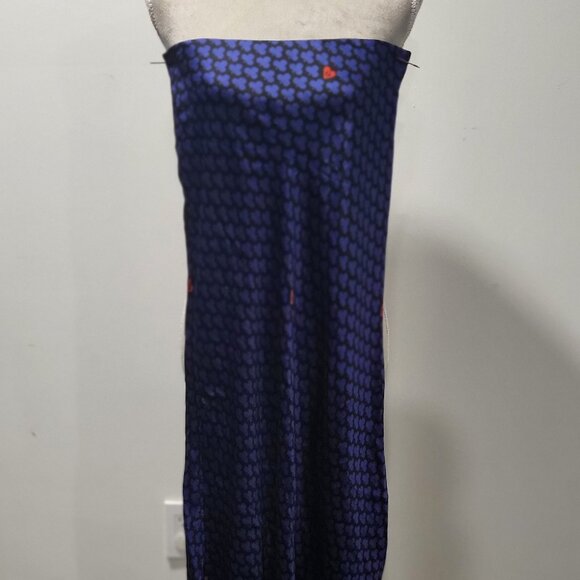 Ottod'Ame USA Size 6, Made in Italy 100% Viscose Blue/Black Skirt/or Dress - Picture 10 of 11